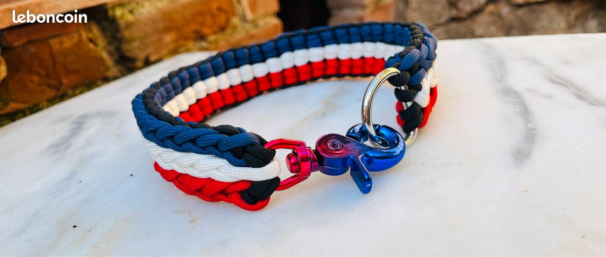 Chien Collier Corde Unique (image 3)