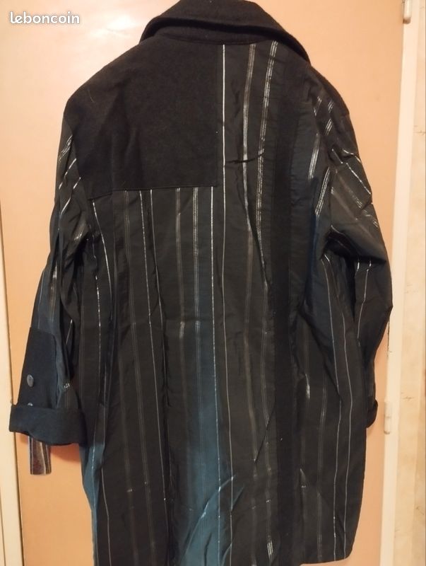 Veste En Lin Lauren Vidal Taille 44 - Couleur Bleu Et Blanc, Occasion Très Bon état
