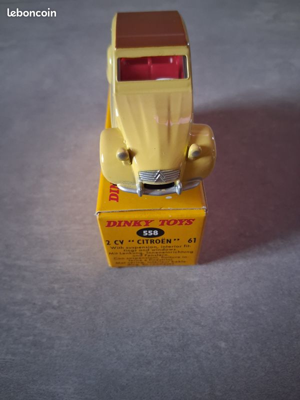 Boîte Vide Reproduction Dinky Toys - Citroën 2CV Modèle 61 N°558 - Échelle 1:43 En Carton NEUVE