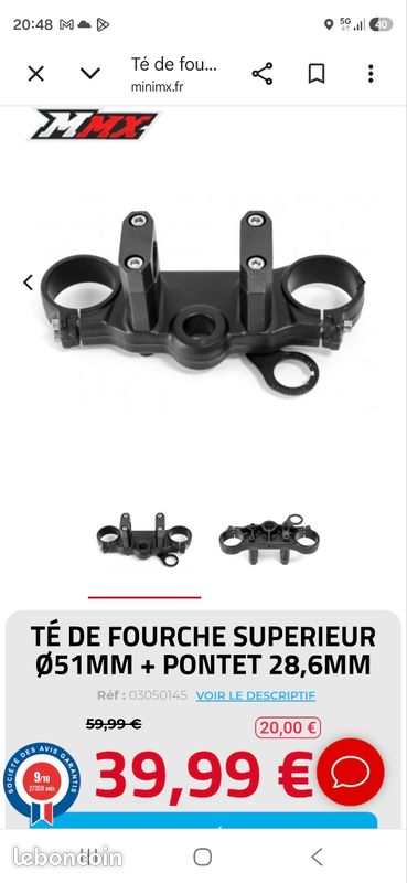 Té de fourche dirt 250 (image 2)