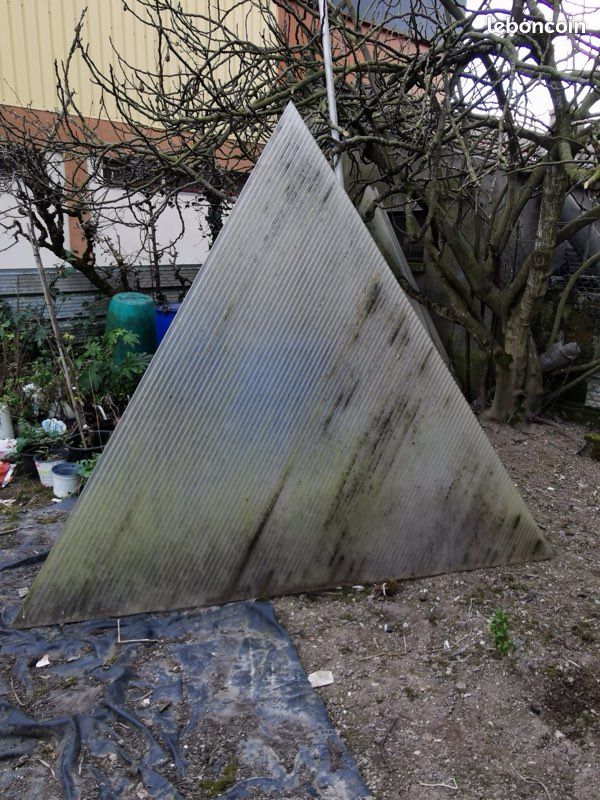 Lot de 6 plaques triangulaires en polycarbonate (image 1)