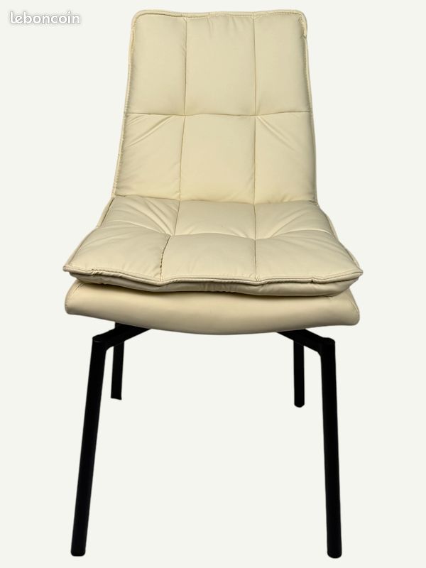 đ„ chaise halo beige pivotante â destockage exclusif â 49 đ„ (image 3)
