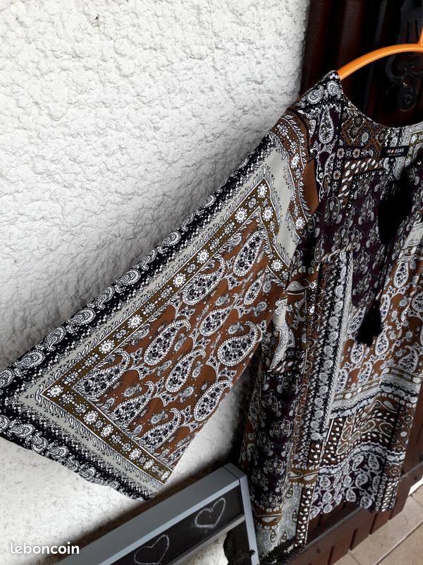 Tunique Chic Morgan - Taille 42, Multicolore, Parfaite Pour Soirée Ou Cérémonie, Occasion TBE