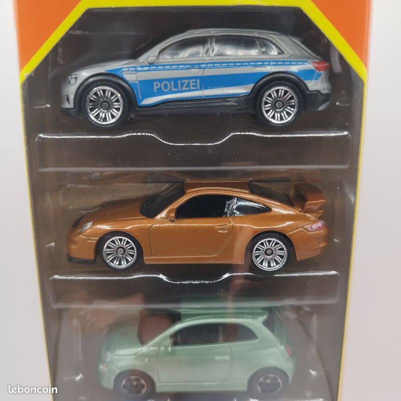 Matchbox 1/64 Pack 5 Voitures - Autobahn Express V - Porsche 911 GT3 - Fiat 500 - Neuf (image 3)