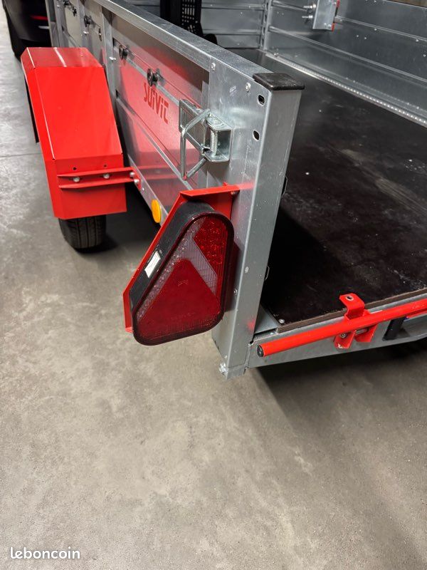 Remorque SUIVIT S600 basculante porte moto PTC 495 Kg / charge utile 265 Kg (image 13)