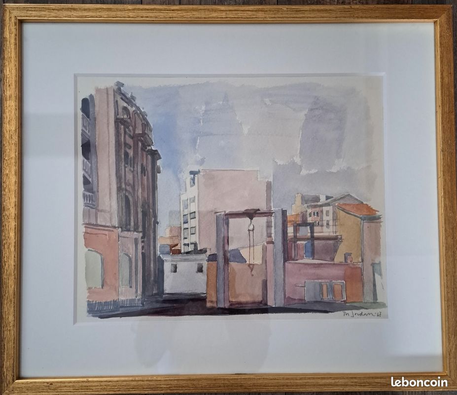 Aquarelle originale de Thore Jordan (1930 - 1997) (image 2)