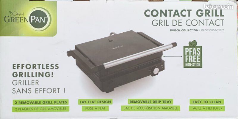 Grill de contact GreenPan neuf (image 1)