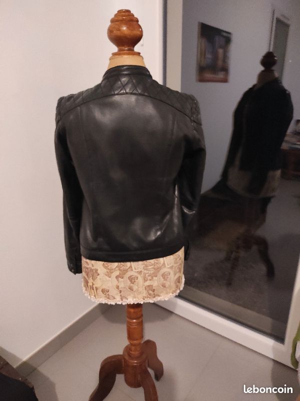 Blouson véritable cuir agneau (image 3)