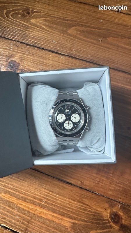 Timex q chronographe reverse panda (image 2)