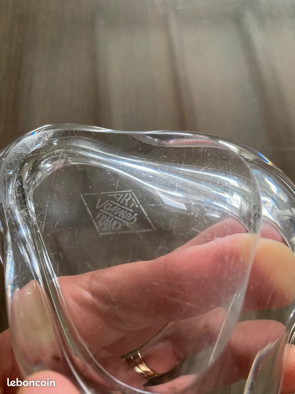 Vide poche poire en cristal Art Vannes vintage (image 7)