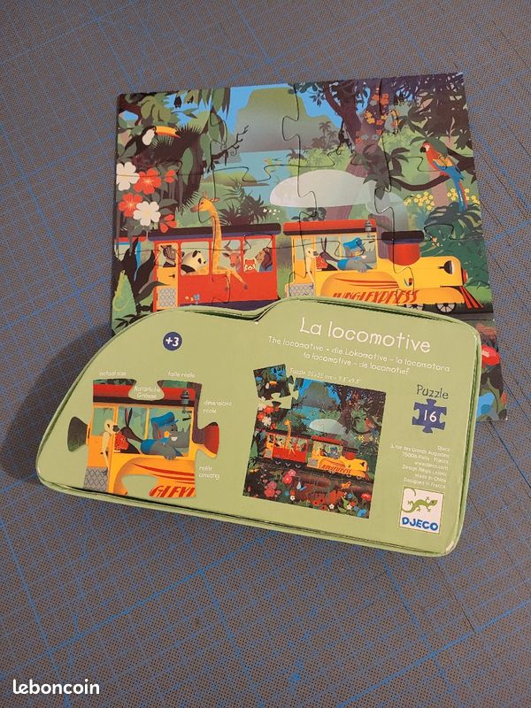 Puzzle Djeco train jungle animaux (image 2)