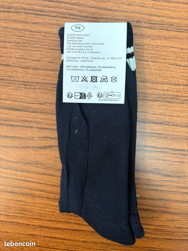Chaussettes McDo Ligue 1 Kappa – neuves (image 2)