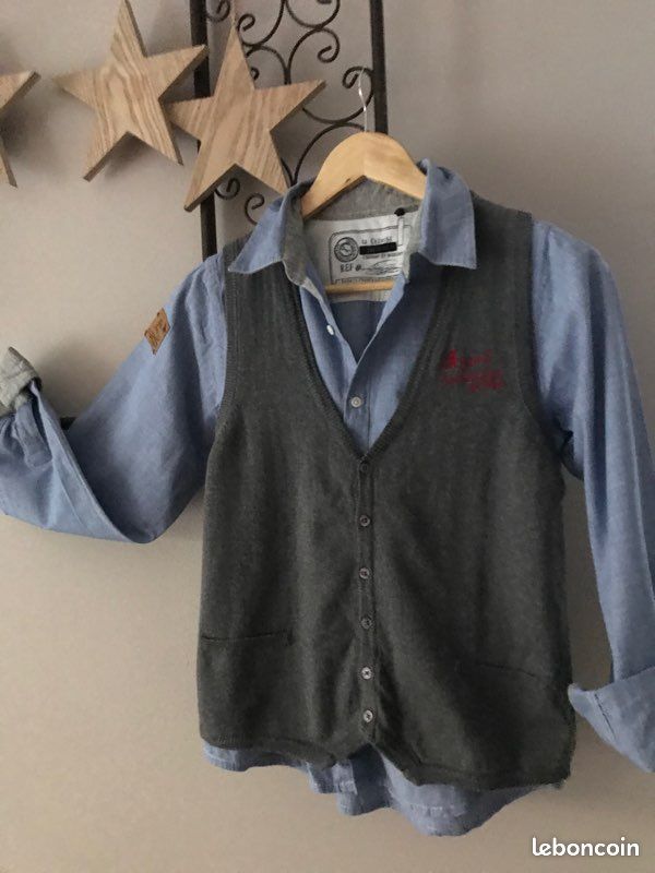 Chemise et gilet IKKS garçon (Junior:S) -evaloire (image 1)