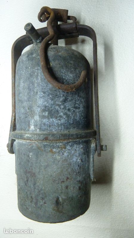 LAMPE ANCIENNE MINEUR acétylène carbure Arras Ref 6 EUR 22,99 - FR