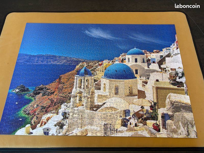 Puzzle 1000 pièces Santorin complet (image 1)
