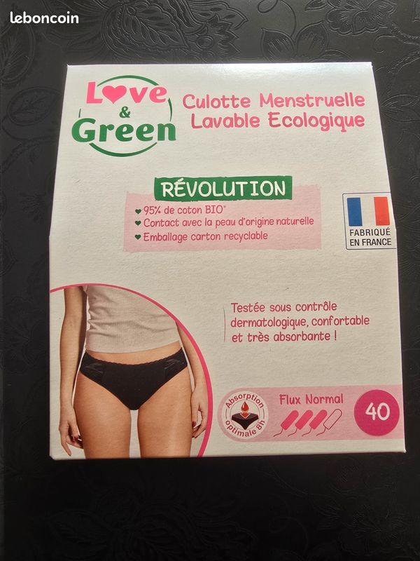 Culotte menstruelle neuve love&green (image 1)