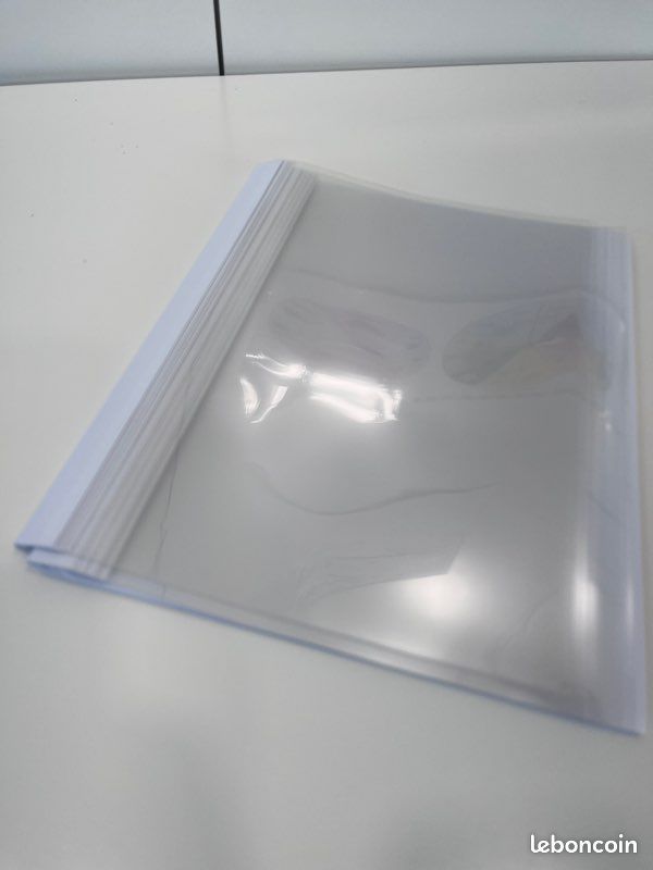 Lot de 45 chemises pré-encollées thermiques Fellowes A4 - 25 mm (Blanc) (image 2)