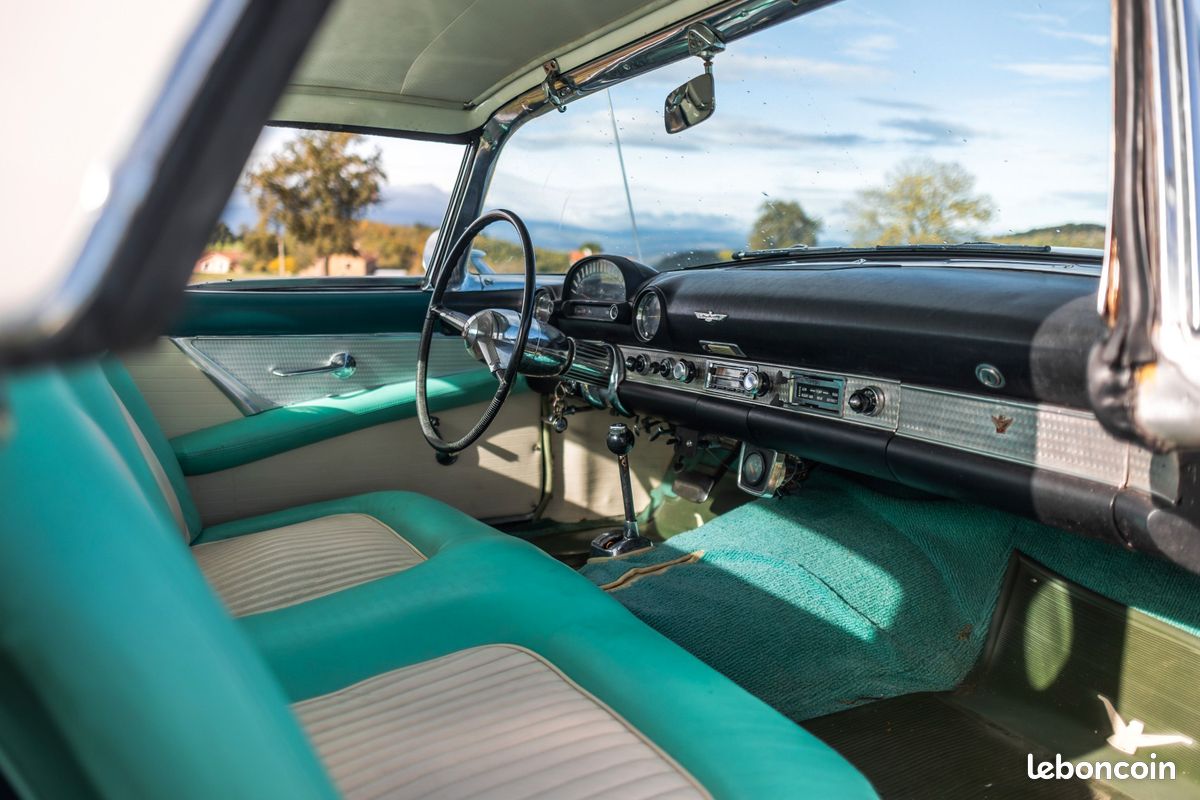 FORD THUNDERBIRD hardtop hublot 1955 FRANÇAISE PX 44500 ECHANGE REPRISE (image 2)