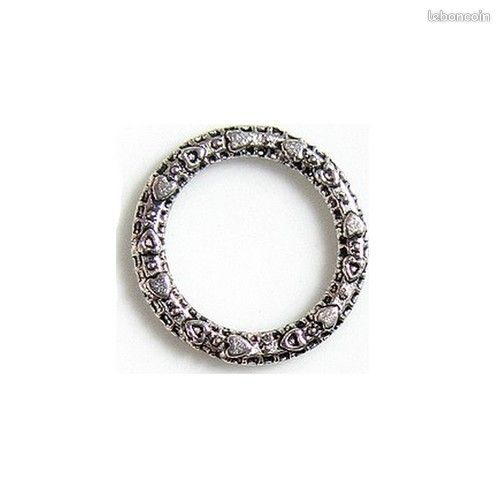10 Perles connecteur entre-deux _ Anneau Fermé 14,5mm _ Apprêts bijoux _ A156 (image 4)