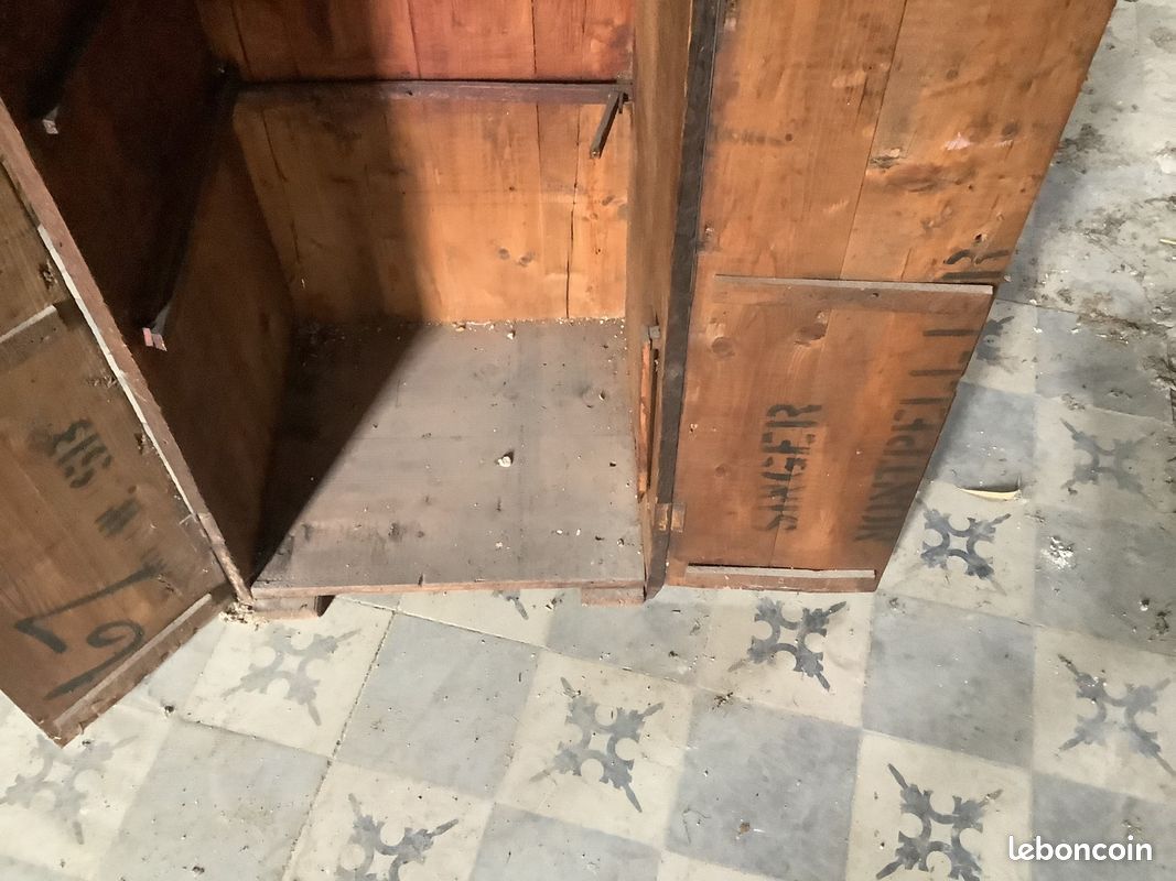 MALLE ou VIEILLE CAISSE "en bois SINGER" très bon état (image 3)