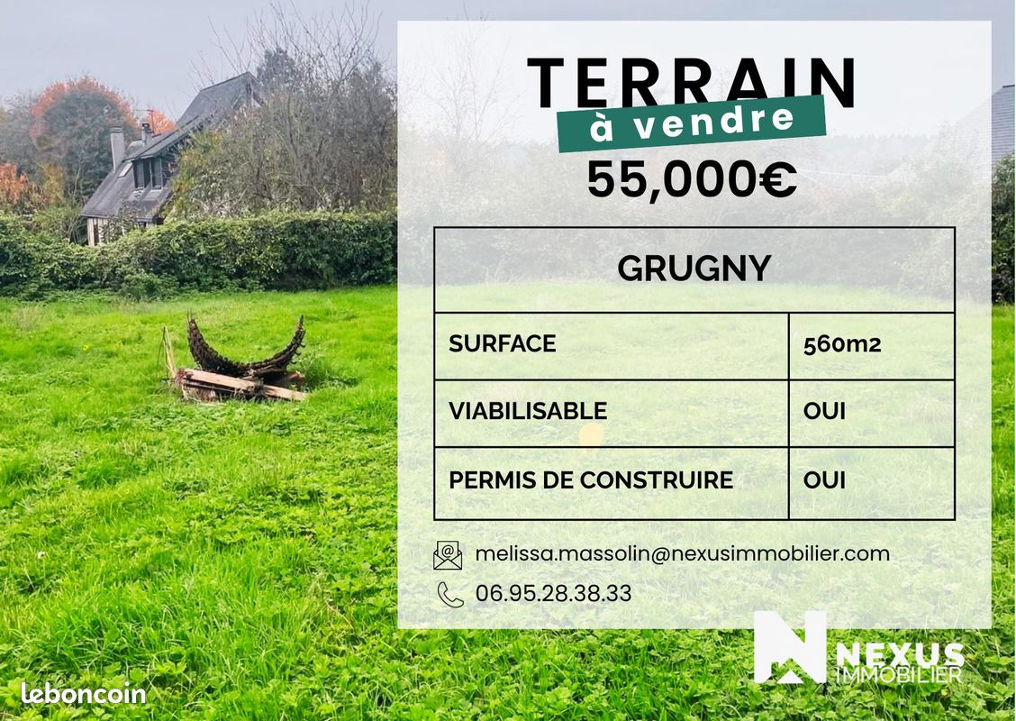 Terrain 560 m² · à Grugny · 560 m² · 55 000 €