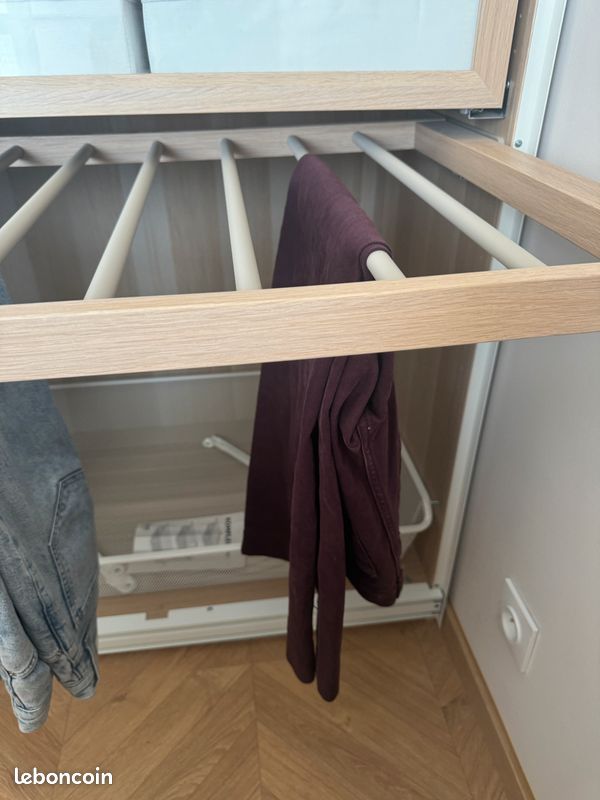 Porte-pantalons bois IKEA 100x58 (image 4)