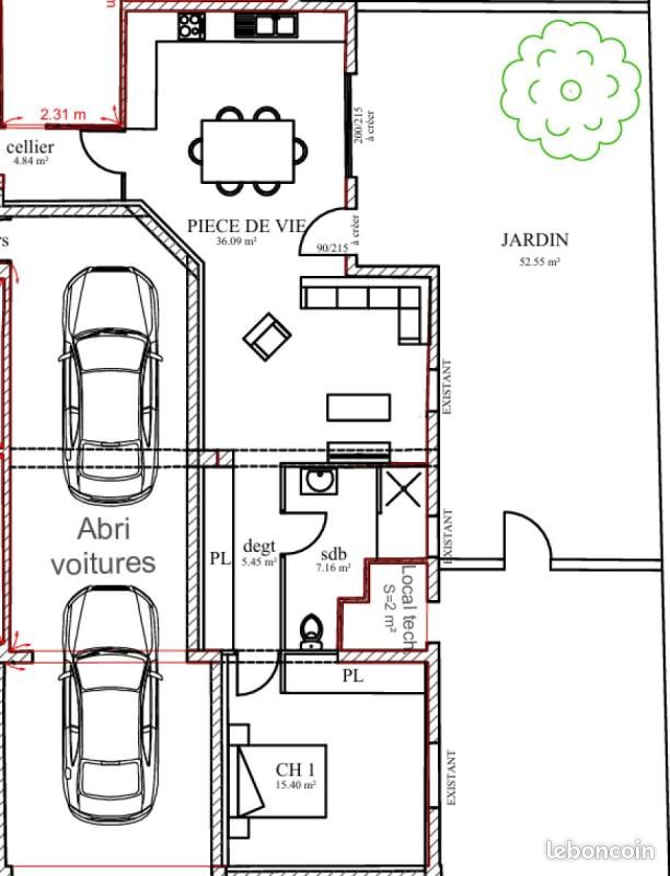 Appartement 2 pièces 64 m² · à Valergues · 64 m² · 109 000 €
