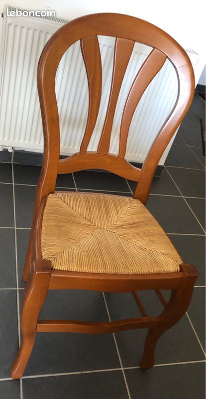 4 chaises en merisier Louis Philippe État Neuf (image 5)