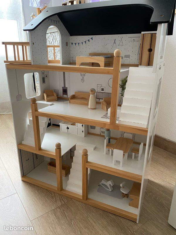 Maison de poupée en bois « Petite Amélie » Jeux Jouets