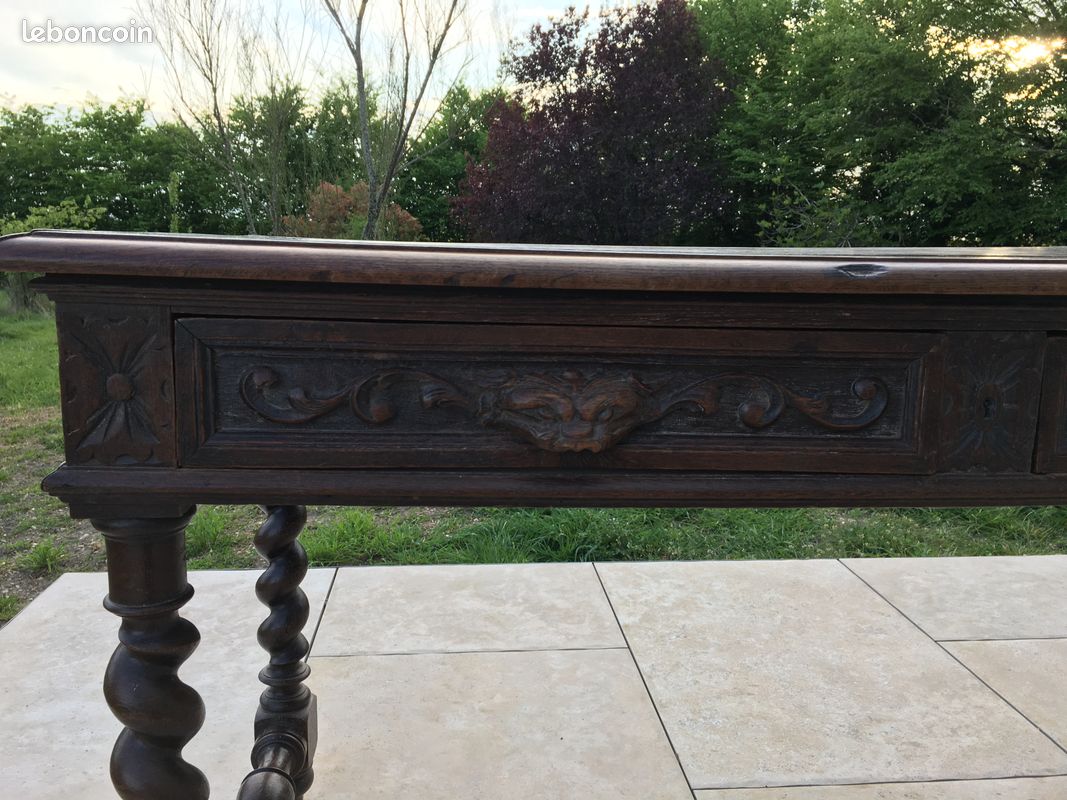 Table ancienne style Louis XIII (image 2)