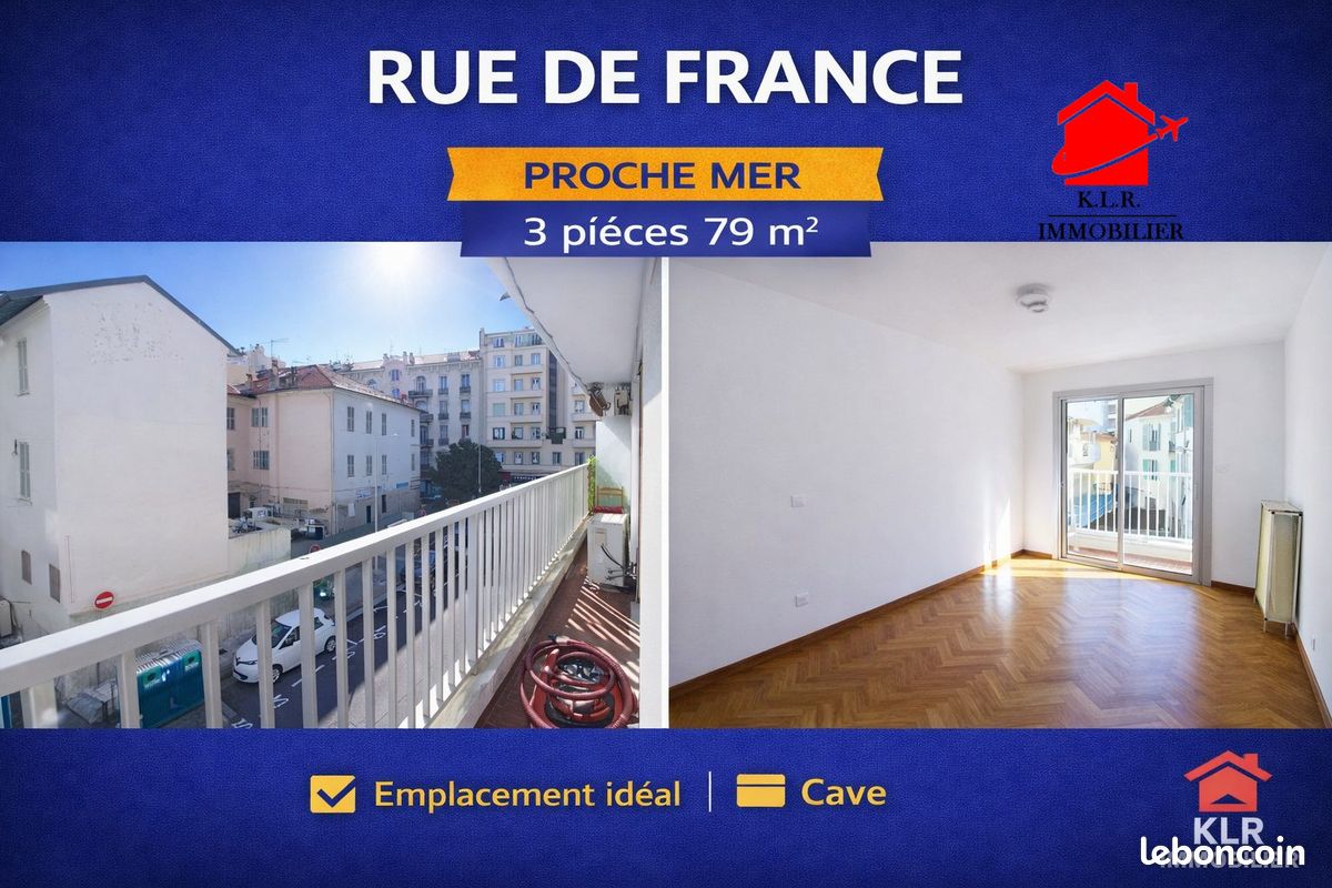 Appartement 3 pièces 80 m² · à Nice · 80 m² · 495 000 €