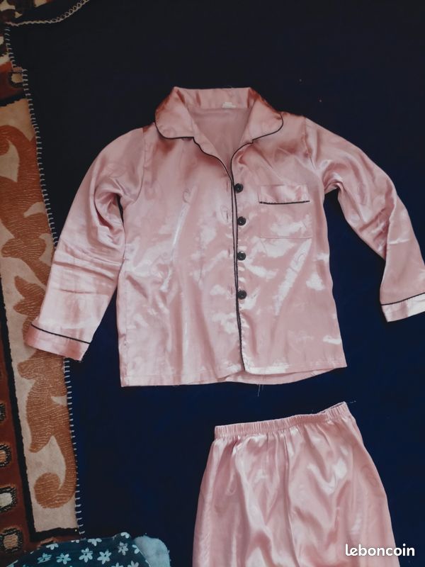 Pyjama fluide 2 pièces, enfant T 130 cm (image 1)