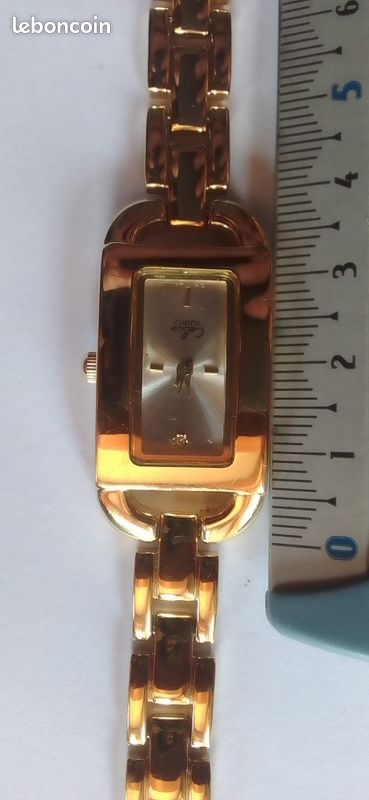 Montre à Quartz CELSIOR Dorée Des Années 80 - Montre Femme Vintage Mouvement Bayard
