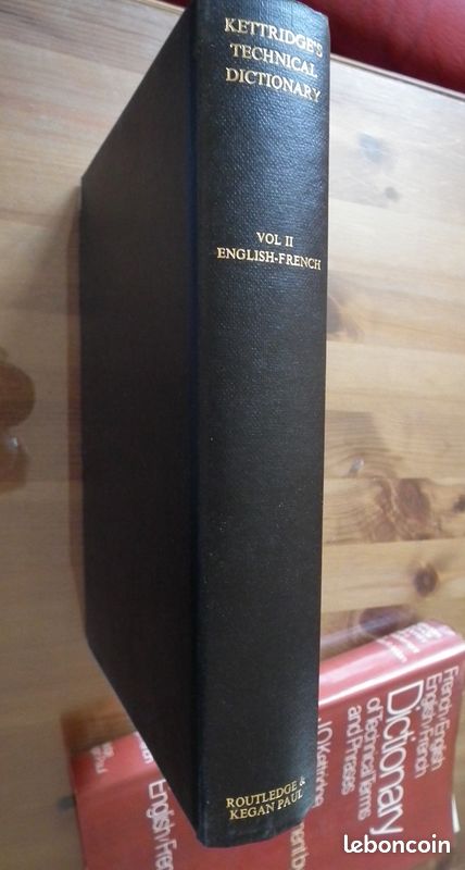 Dictionary of technical Terms and Phrases par J. O. Kettridge et Yves R. Arden. London. 1980. 2 volumes (image 14)