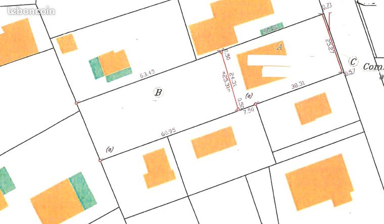 Terrain 1573 m² YFFINIAC