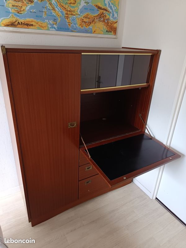 Armoire secrétaire années 50 (image 1)