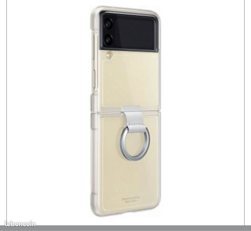 Coque avec anneau Transparent pour Samsung Galaxy Z Flip 3 (image 3)