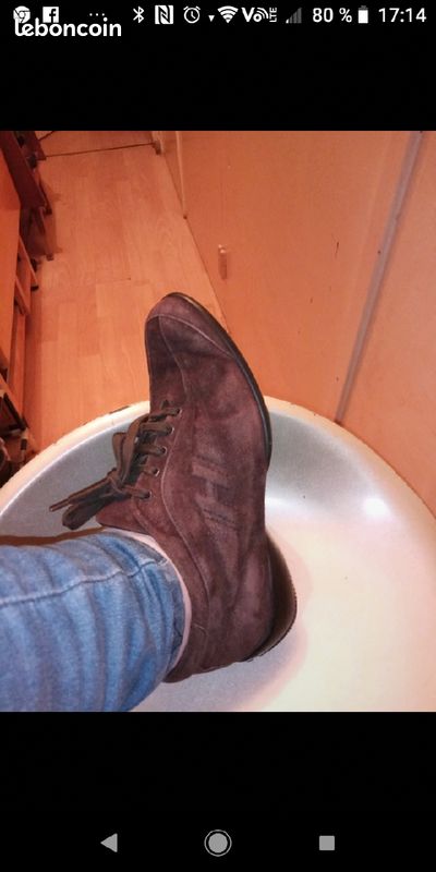 Basquettes Hogan en daim (image 1)