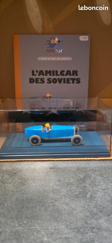 Voiture Tintin Pays Des Soviets 1/24 N°31 - Hachette - Gris Vert, NEUVE En Boîte Avec Fascicule