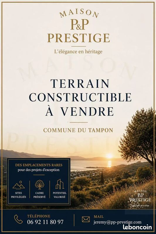 Terrain 950 m² · à Le Tampon · 950 m² · 312 000 €