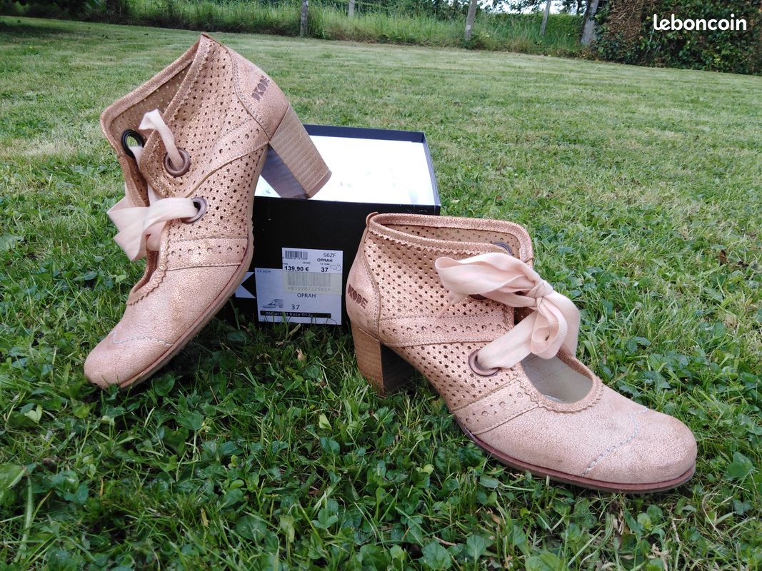 Chaussures escarpins vieux rose (image 1)