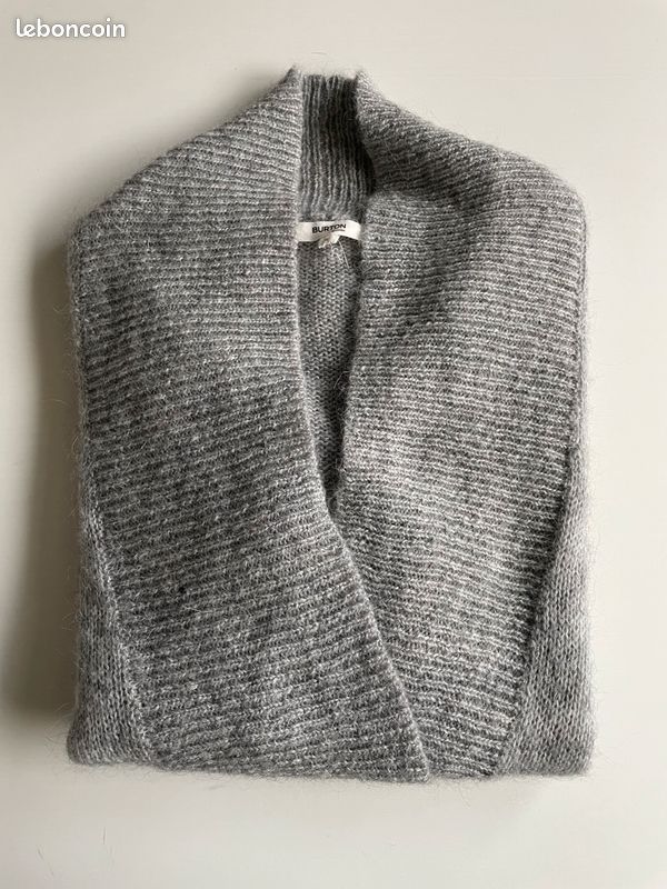 Col V Burton Femme Pull Pull Over Size, Femme, Col V, Burton Vêtements