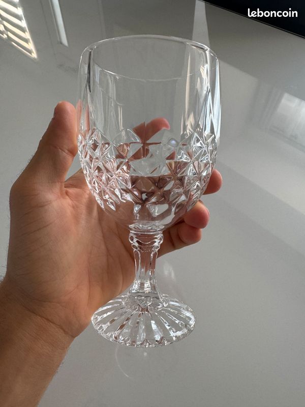 PLATINUX Lot De 6 Verres à Liqueur Avec Tige Multicolores En Verre 4 Cl