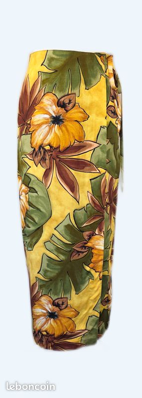 Jupe portefeuille maxi imprimé fleuri – T38 – Maison 123 (image 1)