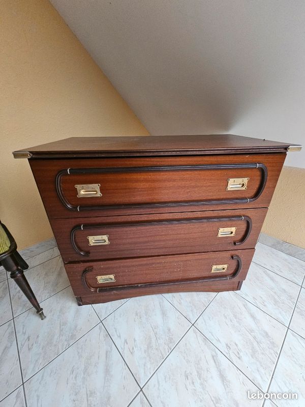 Commode chambre bois massif (image 1)