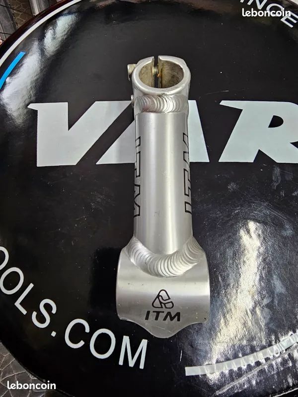 Potence ITM Tomahawk 120 Mm Argent - Avant Tige Filetée 1"1/8 VTT Vintage 90s