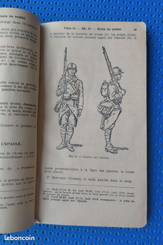 Livre D'instruction Militaire - Unités De Fusiliers-Voltigeurs - France 1940