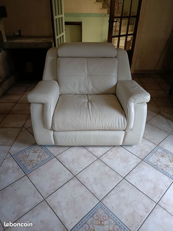 Fauteuil cuir (image 1)