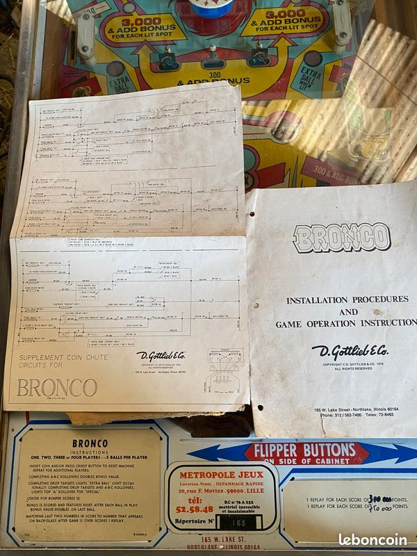 Flipper Gottlieb Bronco (image 2)