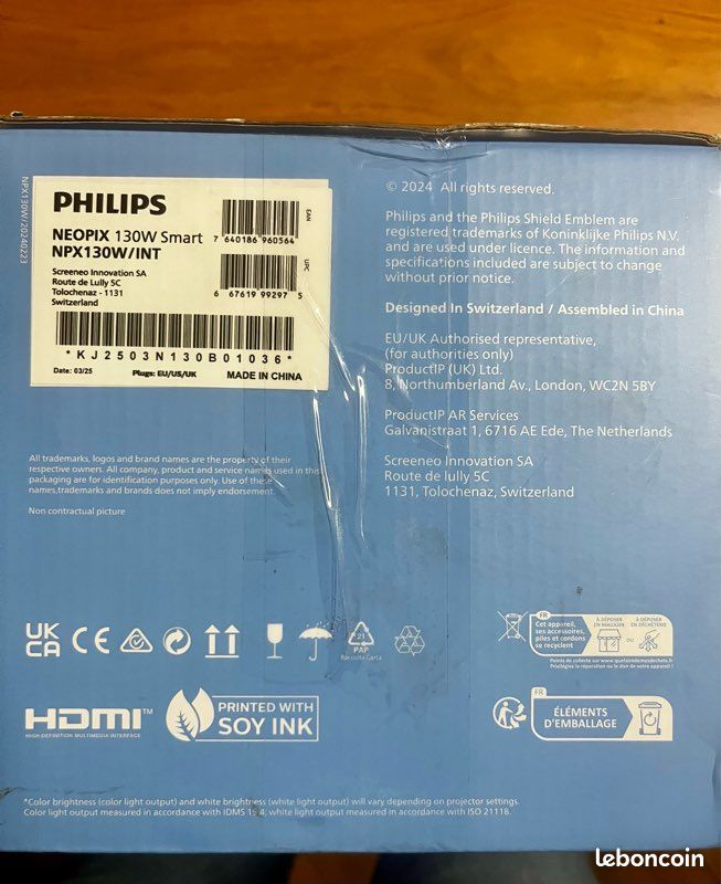 : Vidéoprojecteur Philips NeoPix 130 – Quasi Neuf dans sa boîte (image 8)